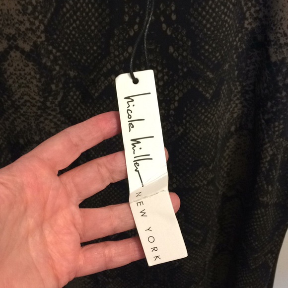 NWT Nicole Miller Snake Print Dress size 10 - Picture 4 of 7